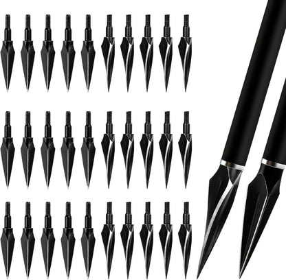 30er Pack REAWOW Traditionelle Jagd Broadheads 100/125 Grain Schwarzer