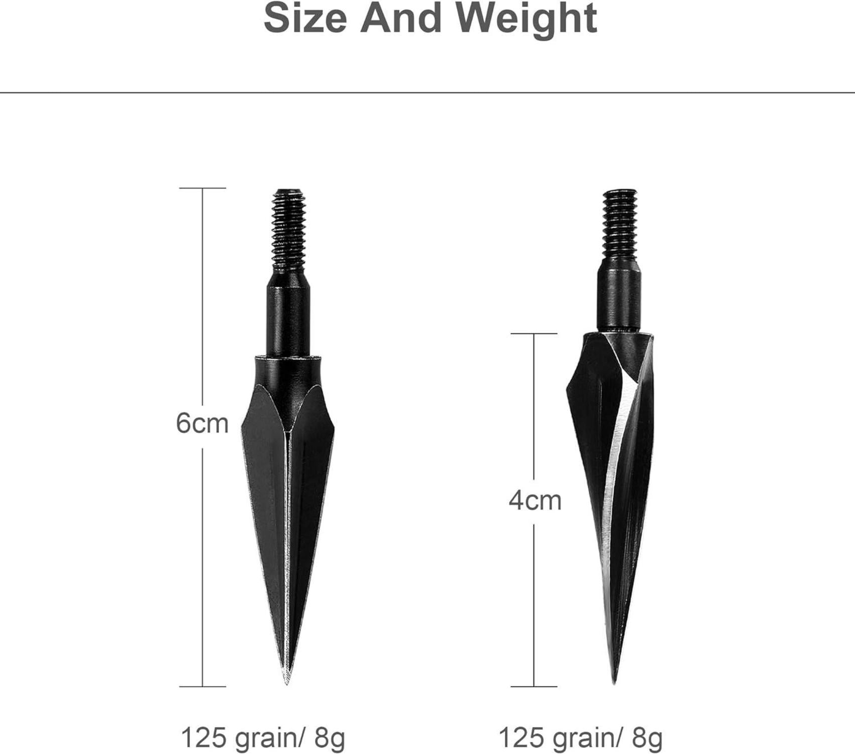 30pcs Traditionelle Jagd Broadheads 100/125 Grain für