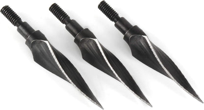 REAWOW 30pcs 100/125 Grain Broadheads - Schwarzer Kohlenstoffstahl
