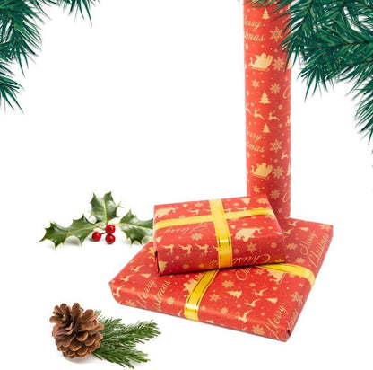 Rollenpaket Weihnachtsgeschenkpapier 43cm x 20m recycelbares