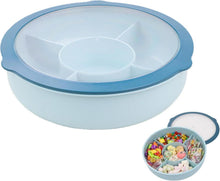 Snackteller mit 5 Fächern Transparentem Deckel Kunststoff Snackbox