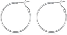 925 Sterling Silber Creolen Ohrringe für Damen 30/40mm