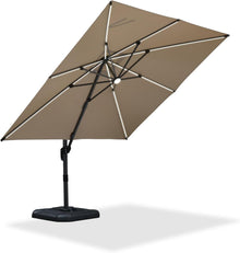 Sonnenschirm 300x300cm mit Solar LED