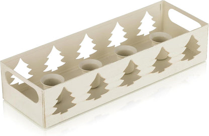 Romadedi Adventskranz Kerzenhalter Metall - Weißes