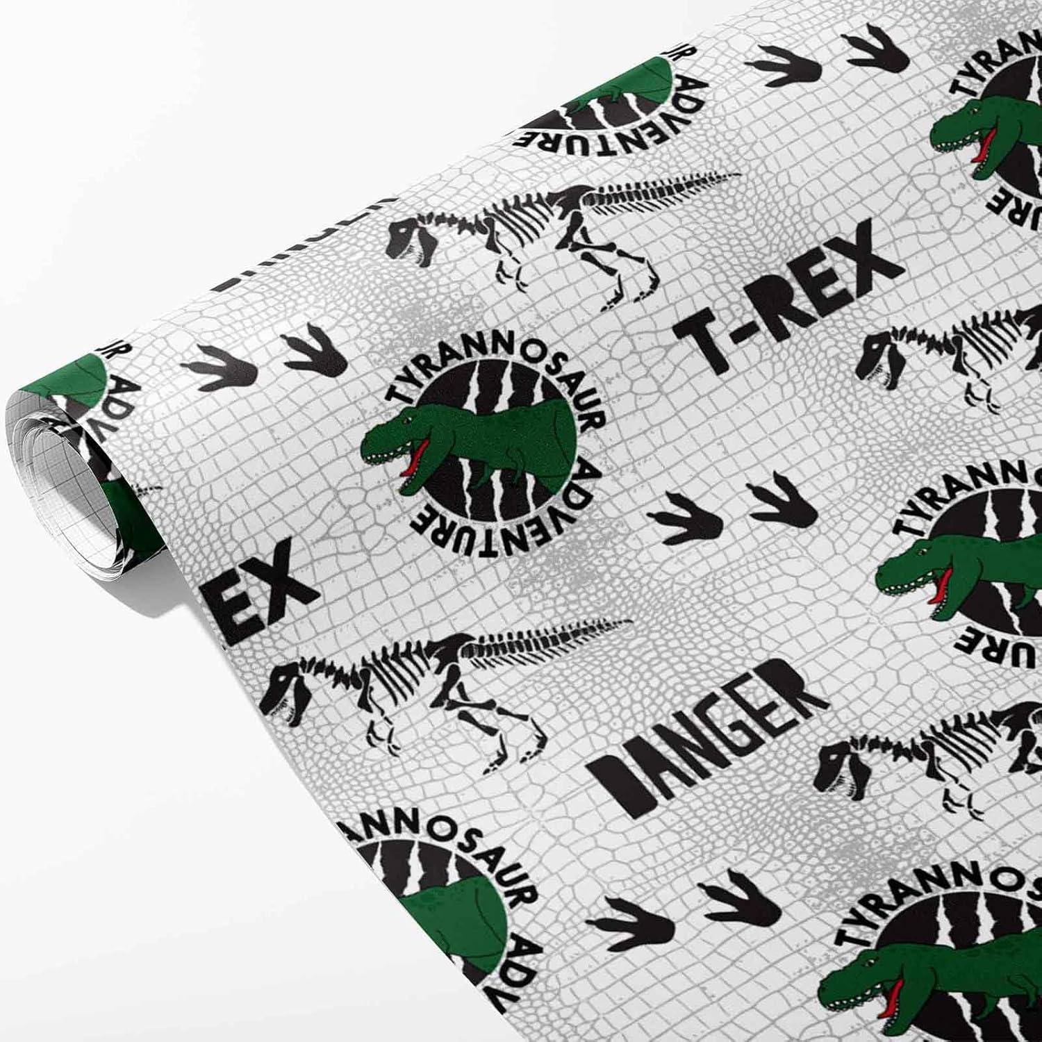 3er Set Dinosaurier Geschenkpapier Rollen Geburtstag Kinder 43x300cm