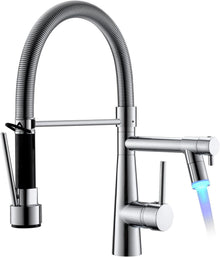 LED Wasserhahn Küche Chrom Schloss Brause Ausziehbar