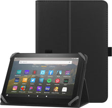 Tablet Hülle mit Ständer und Handschlaufe, Schwarz