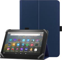 Universelle Schutzhülle 7-8 Zoll Tablet Fire HD 8 Folio Blau