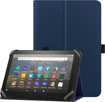 Universelle Schutzhülle 7-8 Zoll Tablet Fire HD 8 Folio Blau