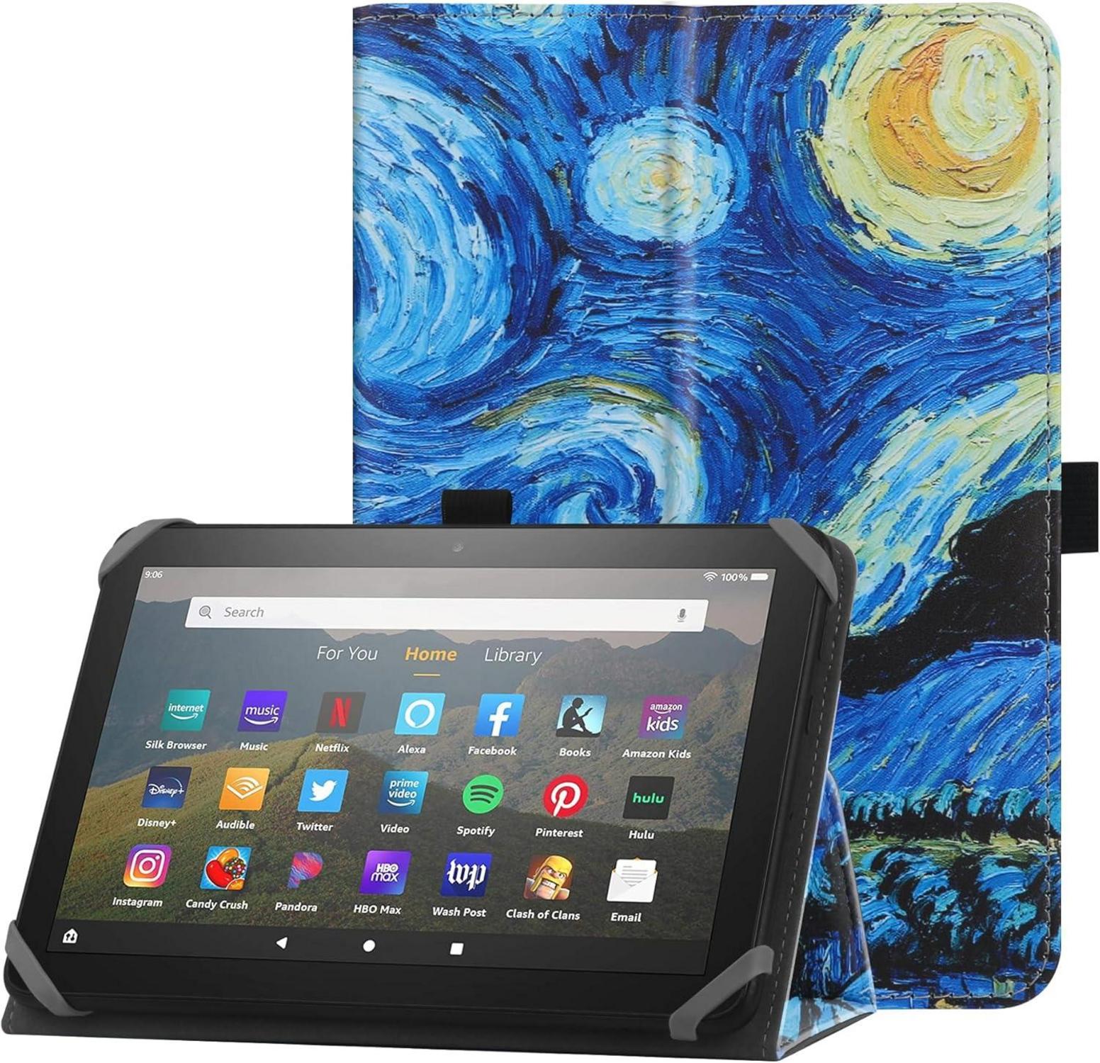 Tablet Schutzhülle für 7-8 Zoll Fire HD 8 mit Ständer & Handschlaufe