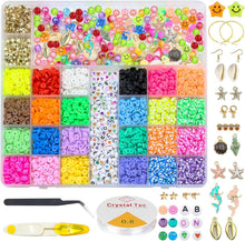 Perlen Set Auffädeln Polymer Clay DIY Schmuck Kindergarten