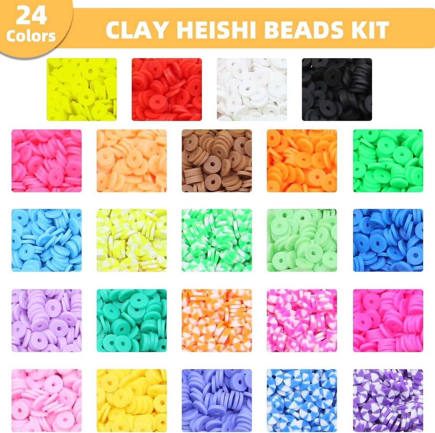 ROOKAIR 6000 Stück Polymer Clay Perlen Set DIY Schmuck