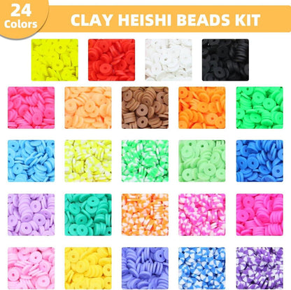 ROOKAIR 6000 Stück Polymer Clay Perlen Set DIY Schmuck