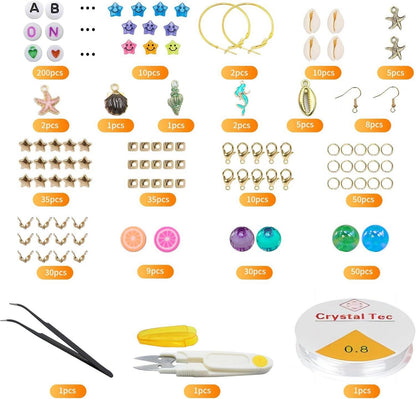 ROOKAIR 6000 Stück Polymer Clay Perlen Set, DIY Schmuck Bastelset für Kinder & Erwachsene
