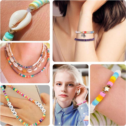 Perlen Set Polymer Clay DIY Schmuck 24 Farben 6mm