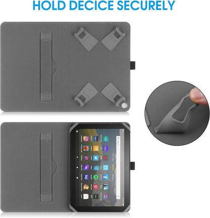 Universal Tablet Hülle 7-8 Zoll Schutzhülle Folio Ständer Handschlaufe