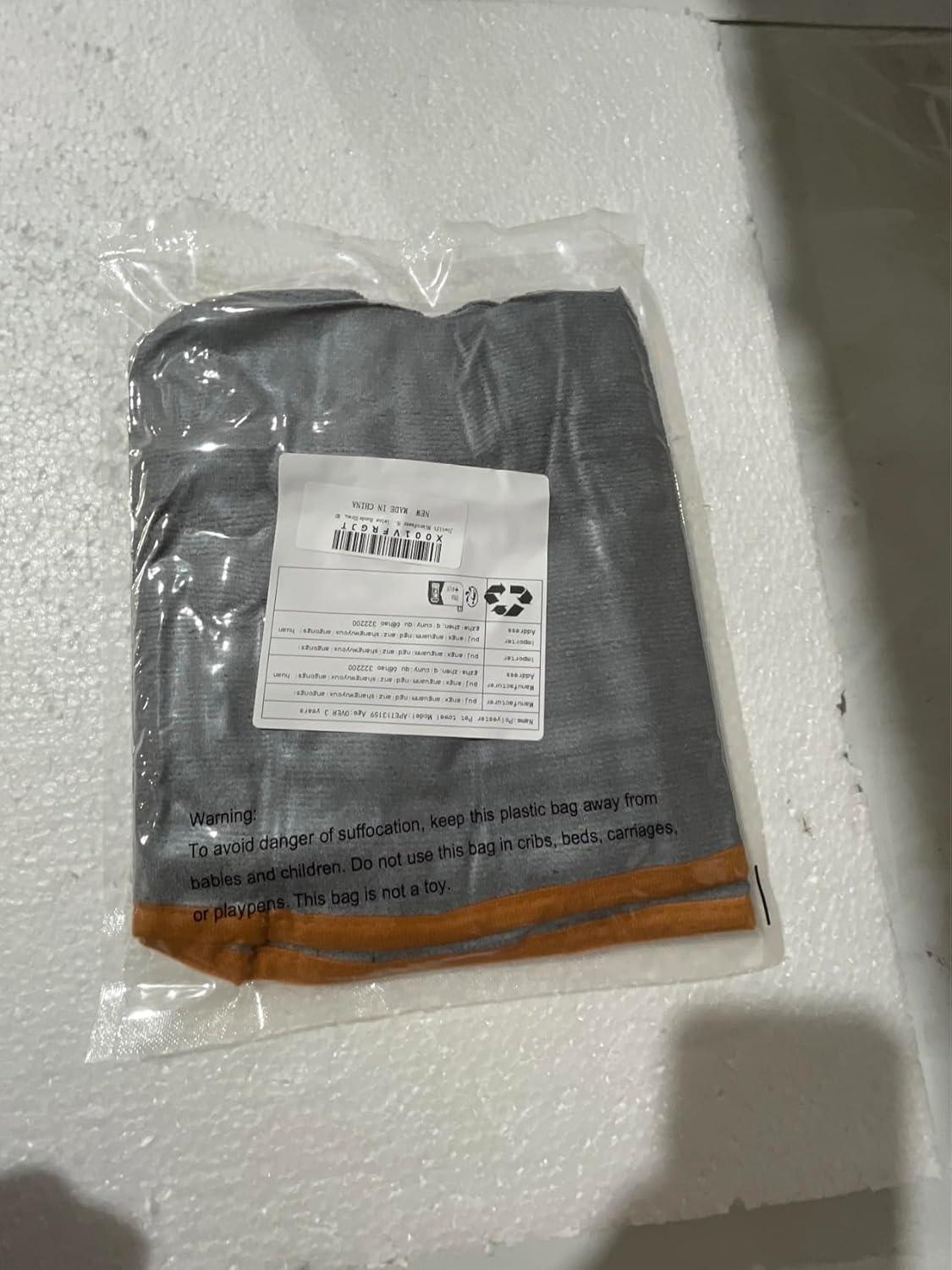 Hundebademantel Mikrofaser Extra Saugfähig Grau - Verstellbare Träger - Für Große, Mittel, Kleine Hunde