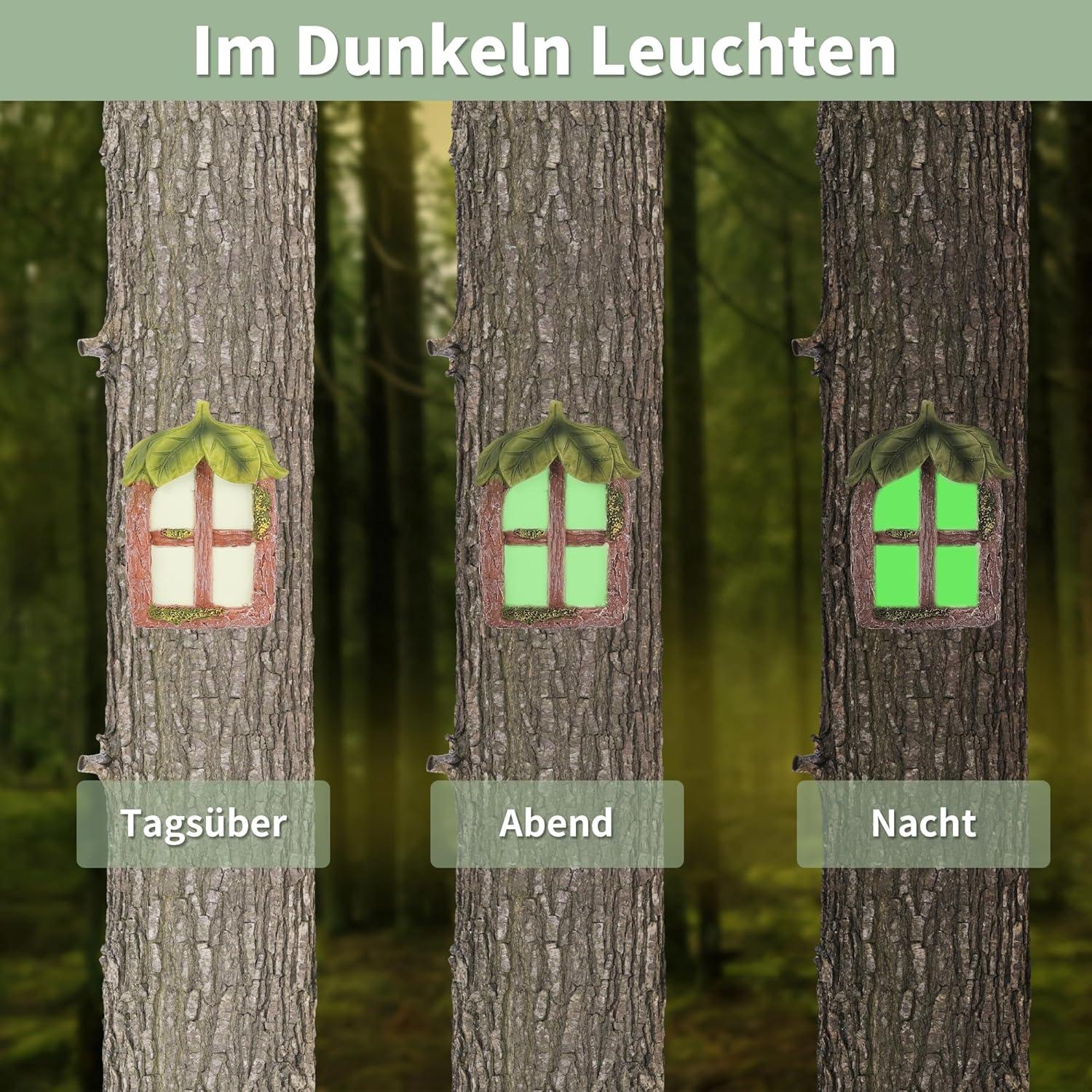 Feentür Gartendeko Miniatur Elfen-Tür Outdoor Baumdeko