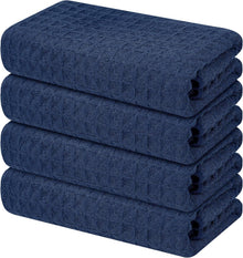 Microfasertuch 4er-Set Saugfähige Küchentücher 40x70 cm Marine Blau