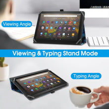HoYiXi Tablettenhülle 9-10,1 Zoll Fire HD 10 Plus 2021/2023 Hülle Schutzhülle Handschlaufe Federmappe