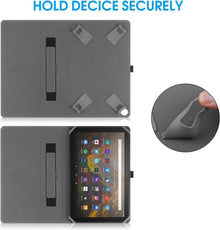 Tablet Schutzhülle mit Ständer und Handschlaufe für 10-11 Zoll - Rosa