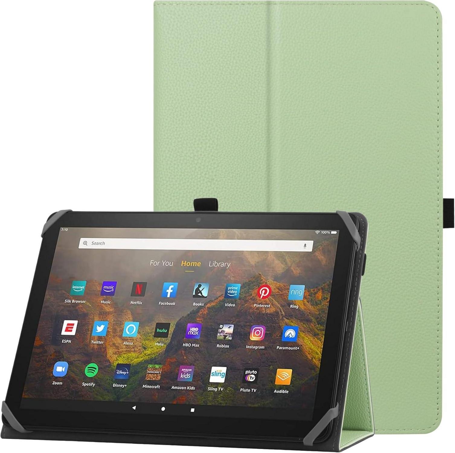 Universal Tablet Hülle 10-11 Zoll mit Ständer und Handschlaufe - Grün