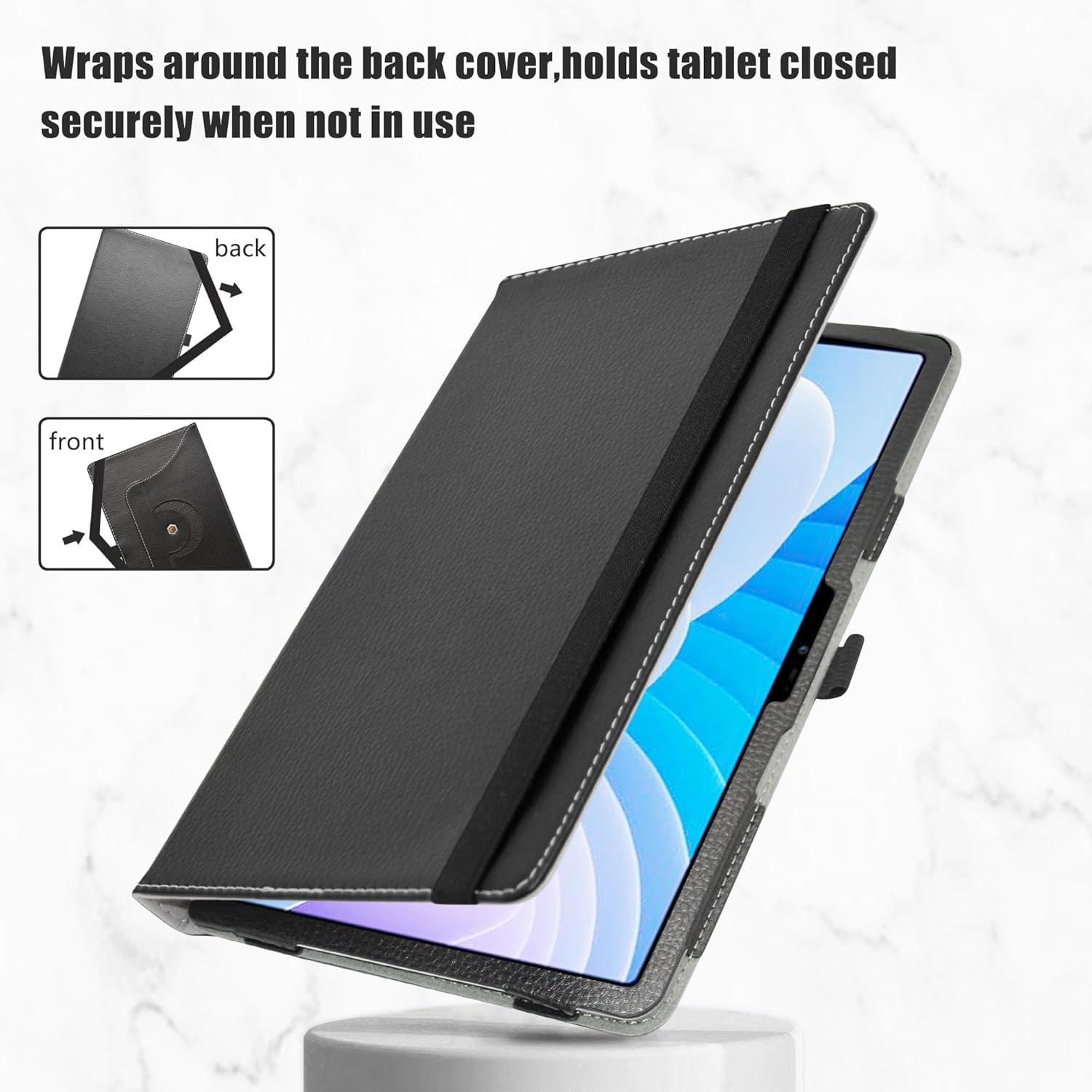 Tablet Hülle 360°Drehbar Standfunktion für DOOGEE T40 11 Zoll Schwarz