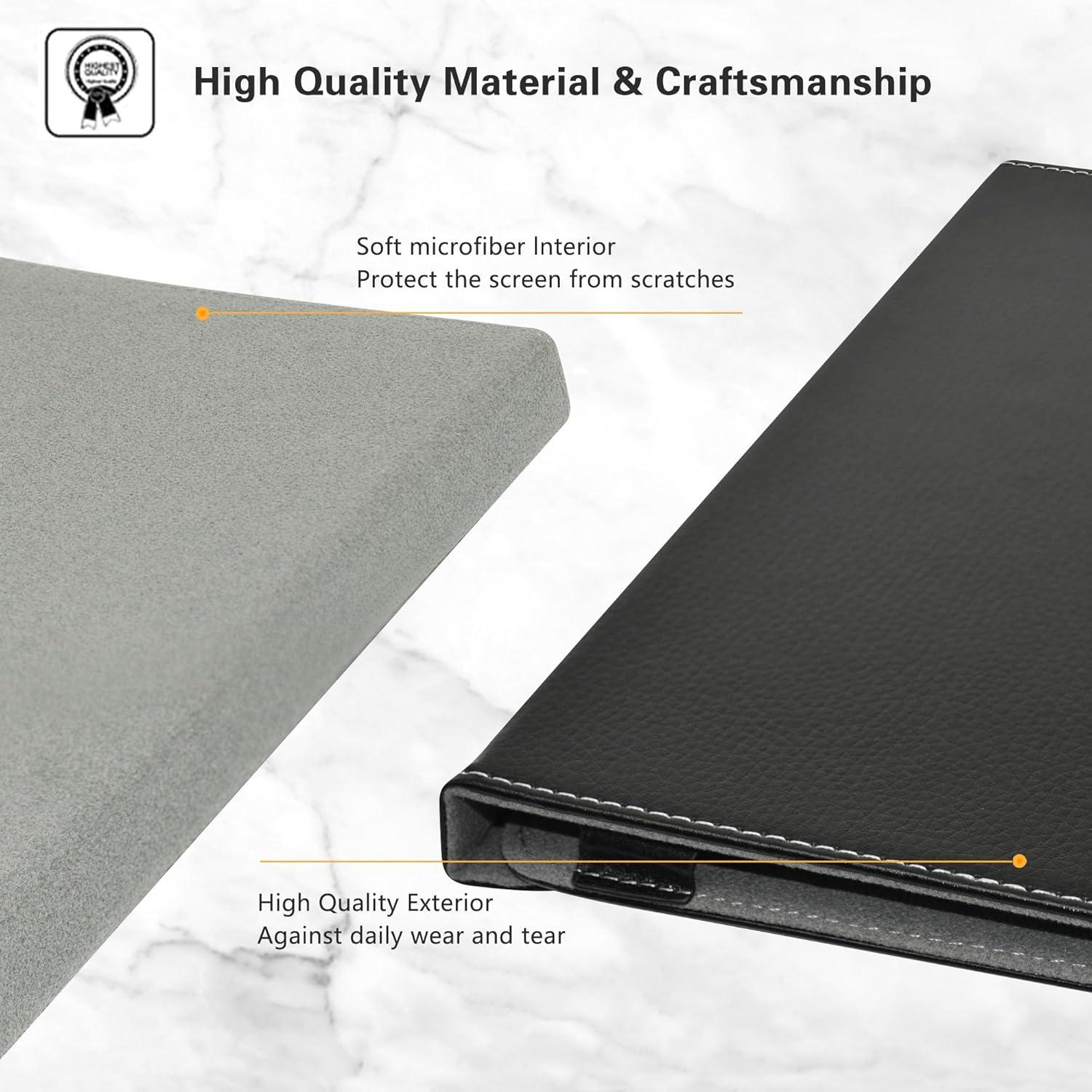 Tablet Hülle für DOOGEE T40 360° Drehbar Standfunktion Schwarz