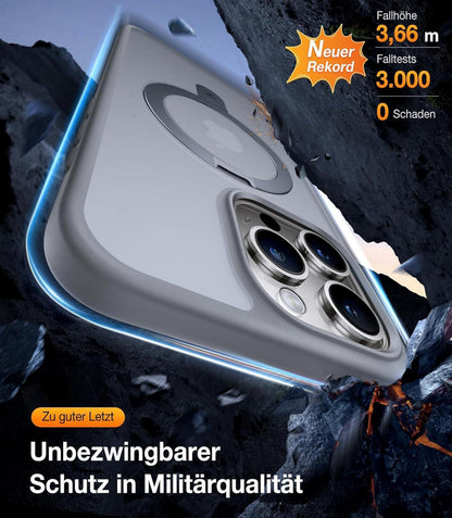 Hülle iPhone 15 Pro Max MagSafe Magnet Ständer Stoßfest All-in-One