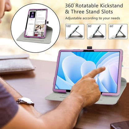 LiuShan 360° Rotating Standfunktion hülle für DOOGEE T30, T40 11 Zoll Tablet Violett