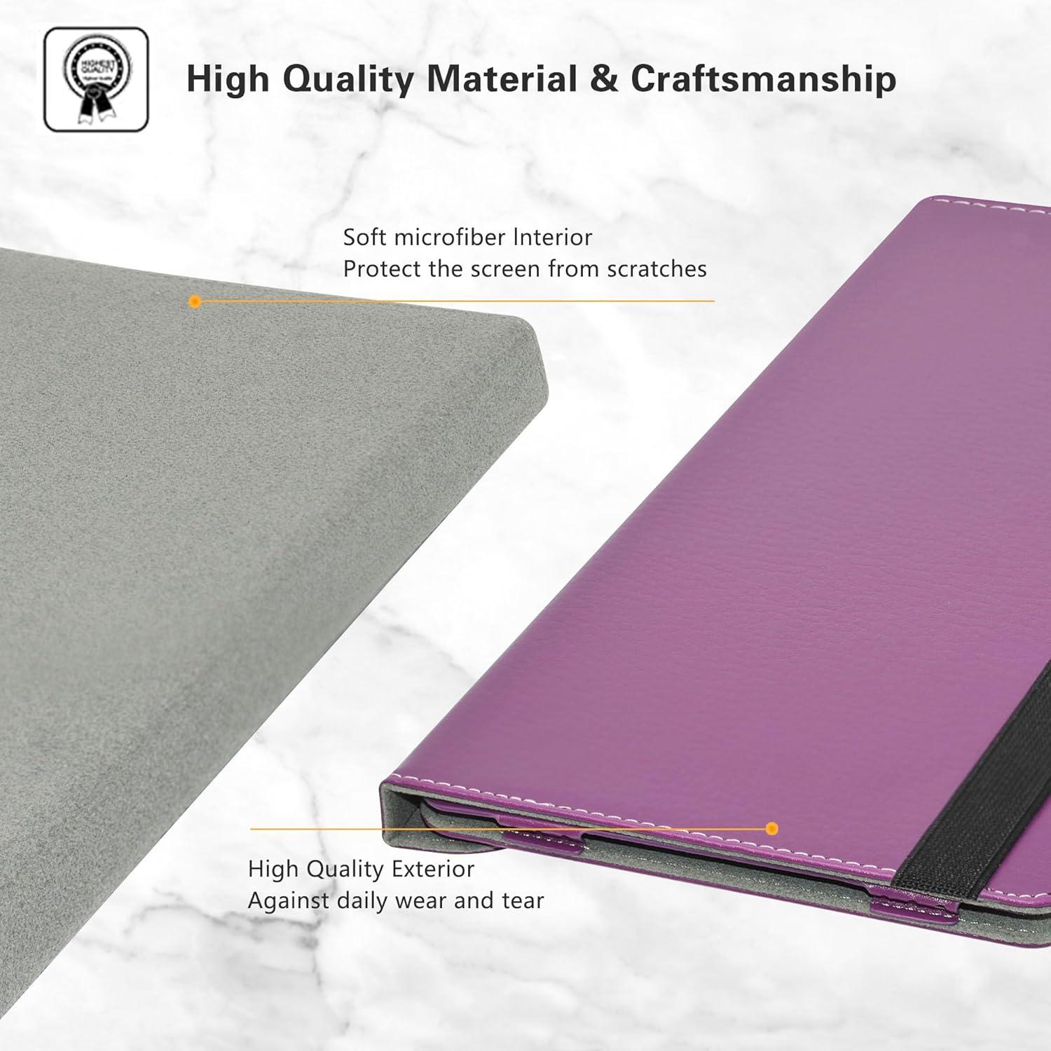 LiuShan Tablet Hülle für DOOGEE T30 T40 360° Drehbar Violett