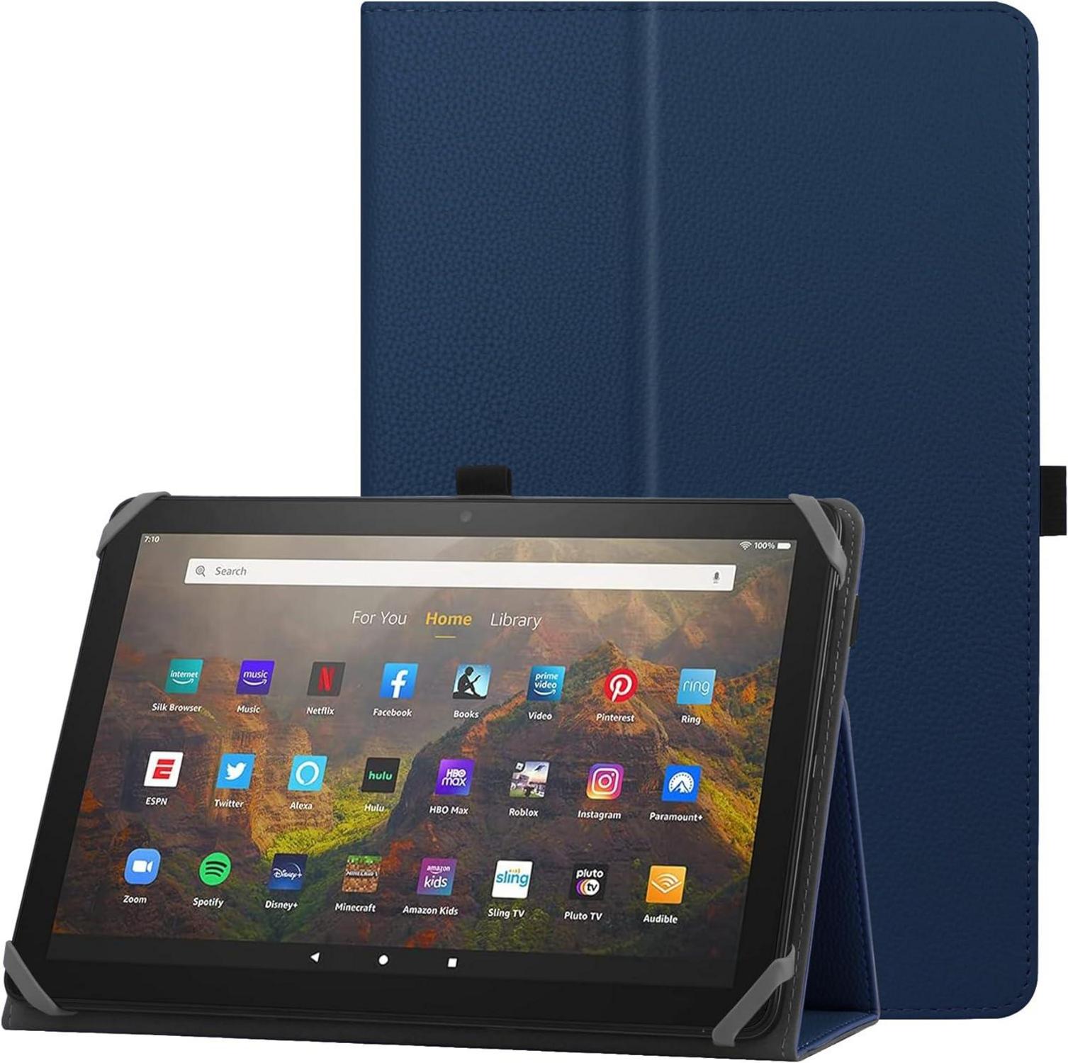 Universelle Tablettenhülle mit Ständer und Handschlaufe - Blaue