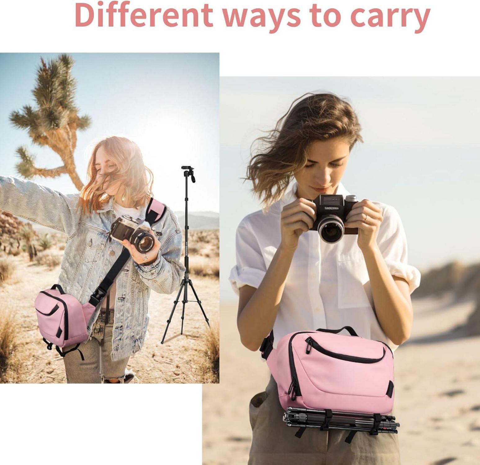Kameratasche wasserdicht mit Stativhalterung Crossbody für Fotografen