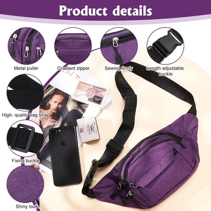 Gürteltasche Wasserdicht Outdoor Sport Verstellbarer Gurt 3 Taschen