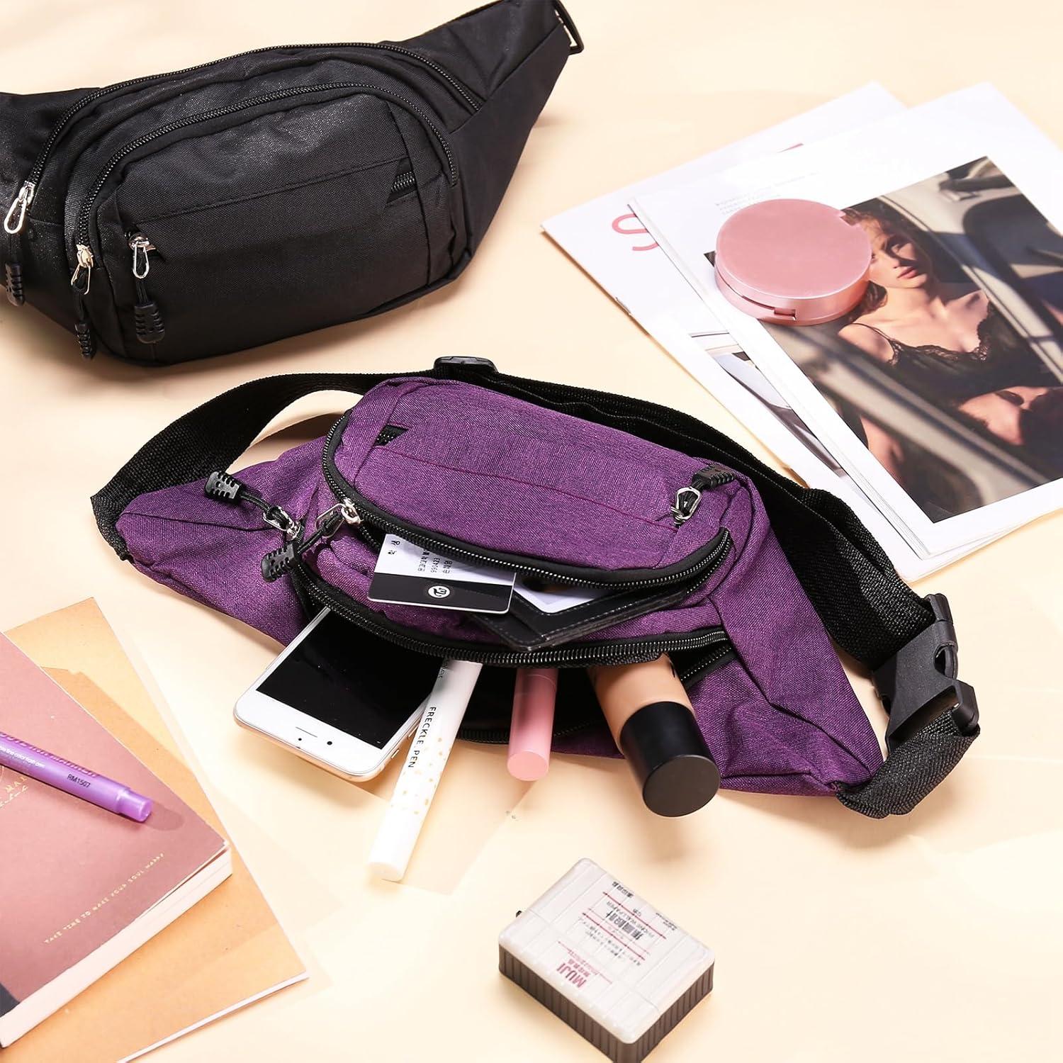 Jostift 2 Stück Gürteltasche Bauchtasche Wasserdicht Verstellbarer Gurt