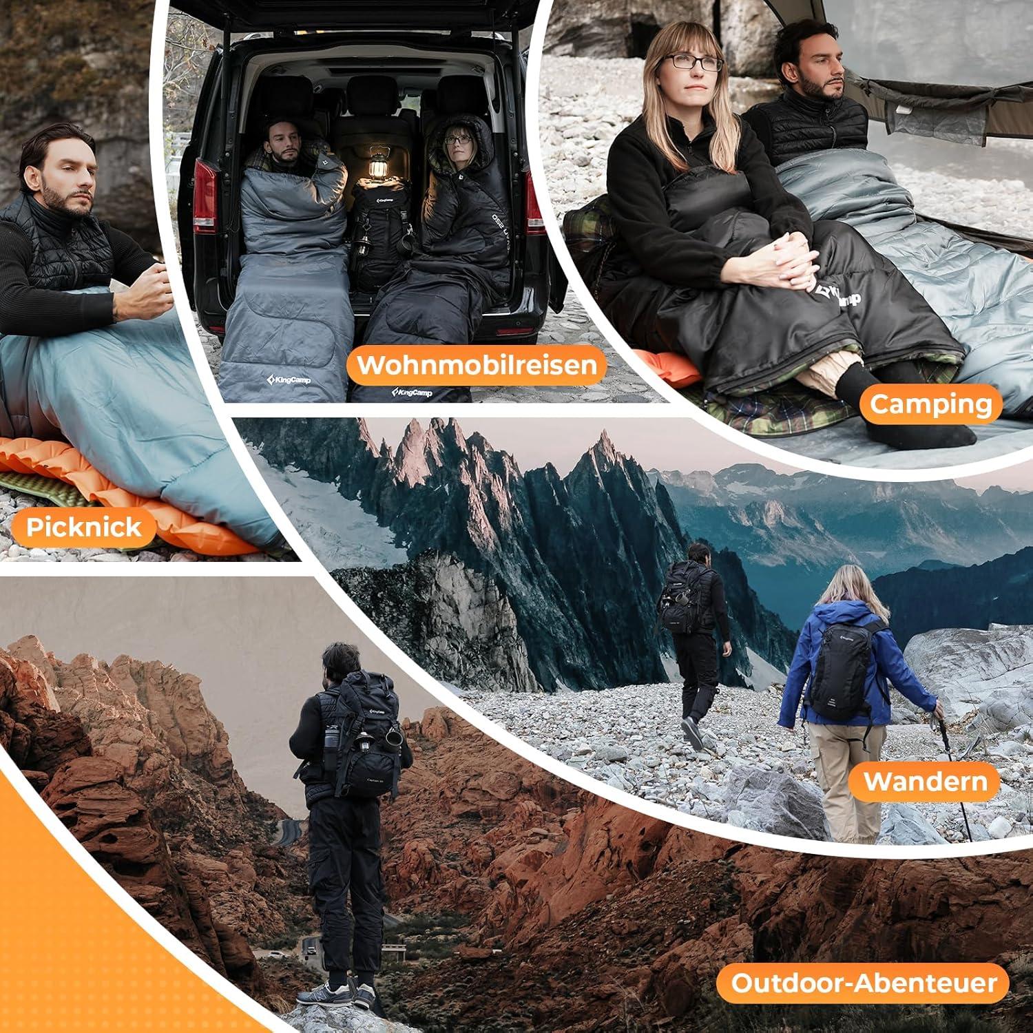 Vielseitiger Schlafsack Outdoor wasserabweisend