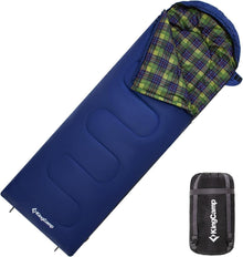 Vielseitiger Schlafsack für Outdoor Camping Blau 220×75cm