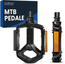 Fahrradpedale Aluminium mit Reflektoren rutschfeste Plattform 9/16
