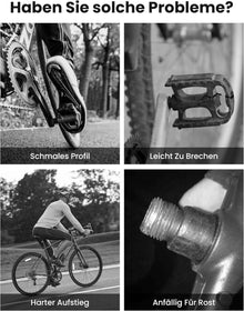 Aluminium Fahrradpedale mit reflektierenden