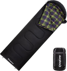 KingCamp Vielseitiger Outdoor Schlafsack Baumwoll-Touch-Innenfutter