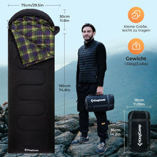 Schlafsack outdoor vielseitig einsetzbar wasserabweisend