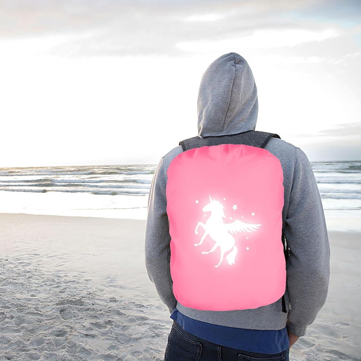 Schulranzen Regenschutz Einhorn Reflektor Rucksack Überzug wandern