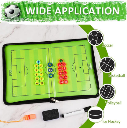Taktikmappe Fußball Trainermappe Magneten Taktikboard Spielfeldanalyse