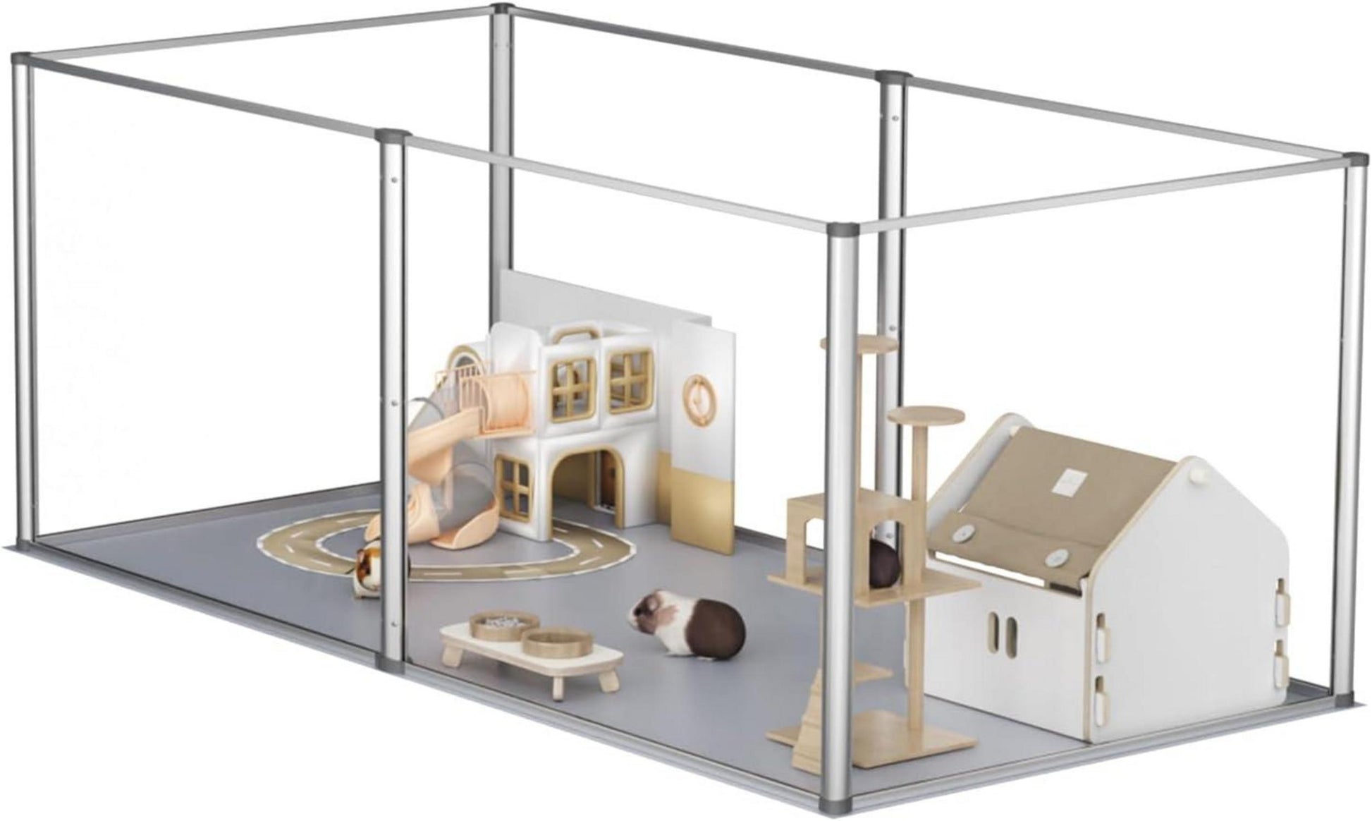 Transparenter Acryl Kleintiergehege für