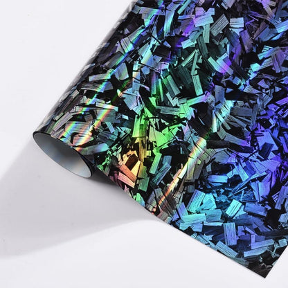 Forged Carbon Autofolie Regenbogen Effekt – Lackschutzfolie 75x152cm