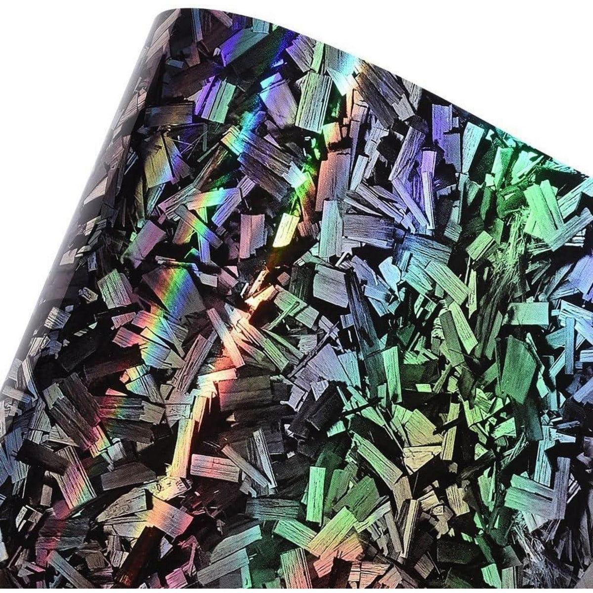 Forged Carbon Autofolie Regenbogen Effekt – Lackschutzfolie 75x152cm
