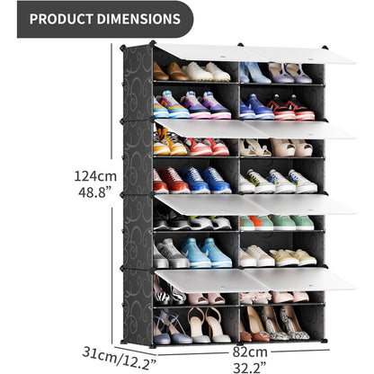 JOISCOPE DIY Kunststoff Schuhschrank Staubdicht Tragbar