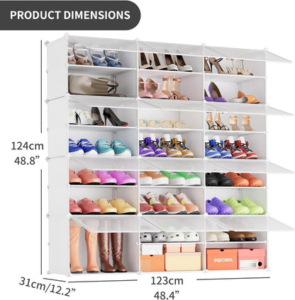 JOISCOPE DIY Kunststoff Schuhschrank Staubdicht Tragbar