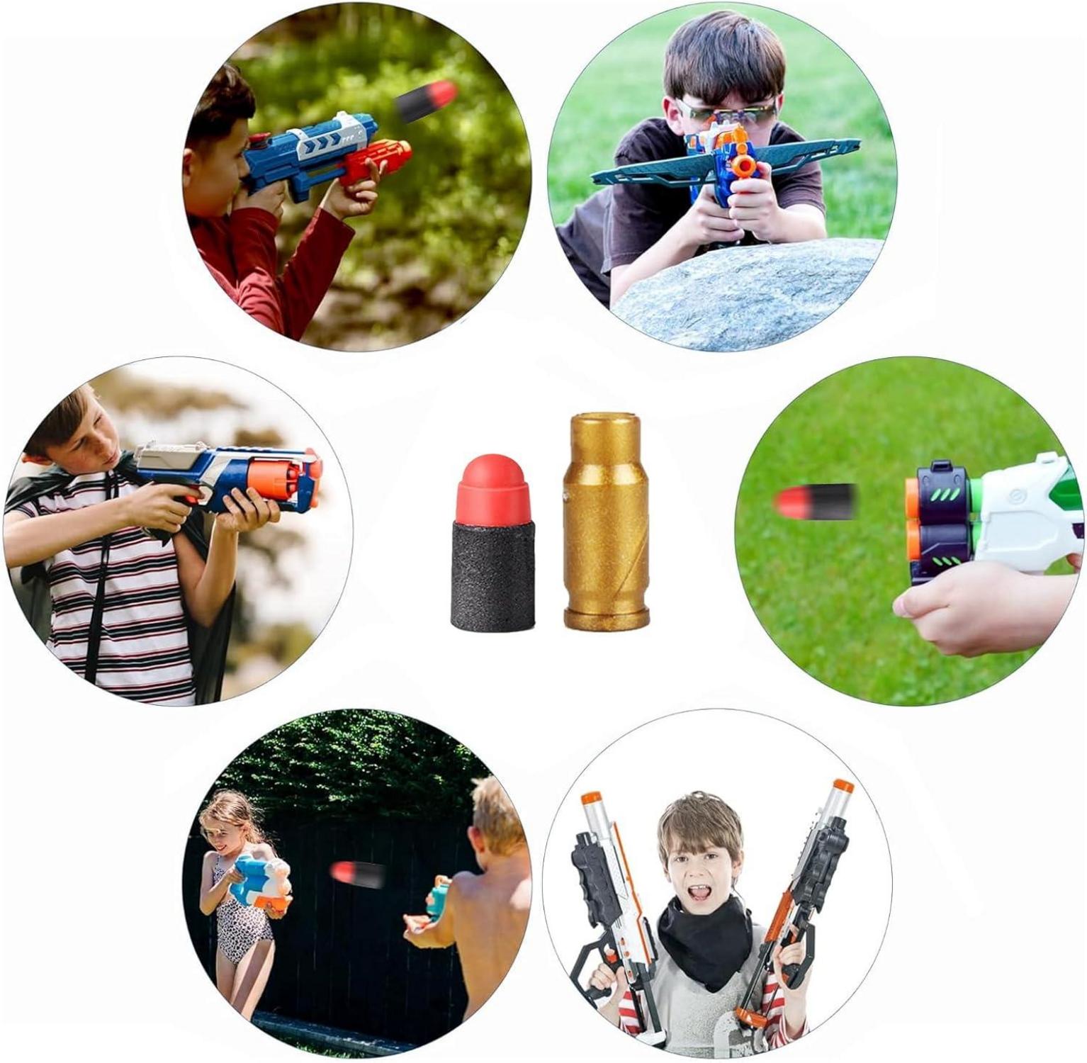 Schaumstoff Pfeile 160er Set für Nerf Pistolen, EVA Kugeln Bullets