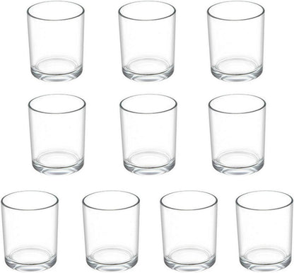 Teelichtgläser 10 Stück Kerzenhalter Glas Ø4.5cm H 6cm Windlicht